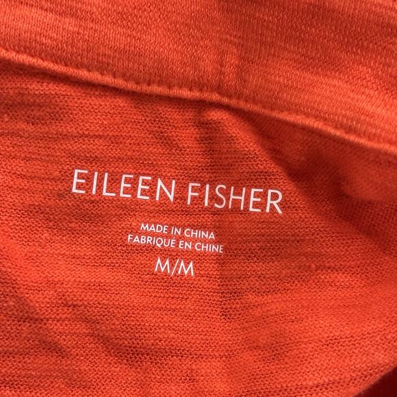 NWT Eileen Fisher Size M Organic Cotton + Hemp Button Shift Dress Designer - Picture 6 of 7